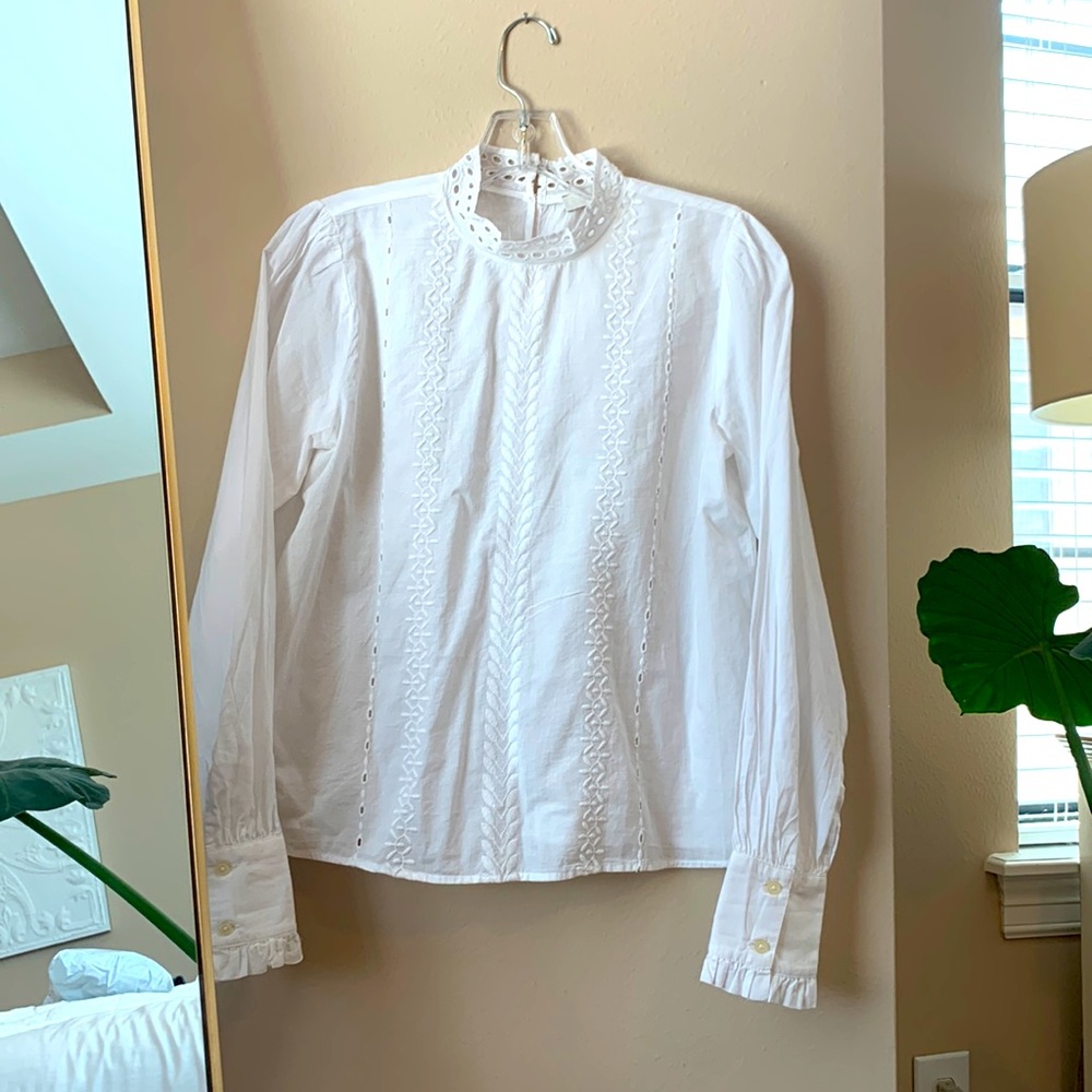 The LOFT XS White Blouse